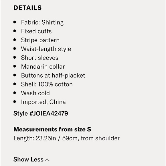 NEW • Joie • Jaquita Short Sleeve Blouse Stripe - Picture 4 of 6